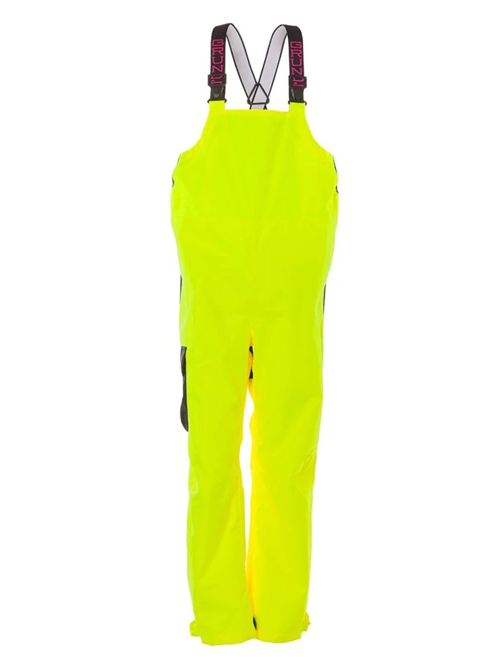 Grundéns High-Visibility Yellow Rain Bib Overalls - Picture 5 of 7